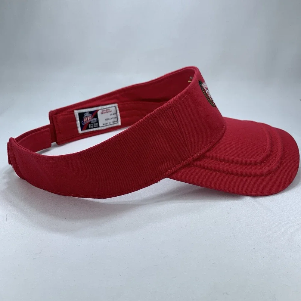 Watermelon Festival Visor Rush Springs Oklahoma Red Adjustable OSFM Otto Hat Cap